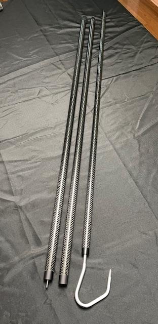 12 ft Carbon Fiber Gaff in 3 sections
