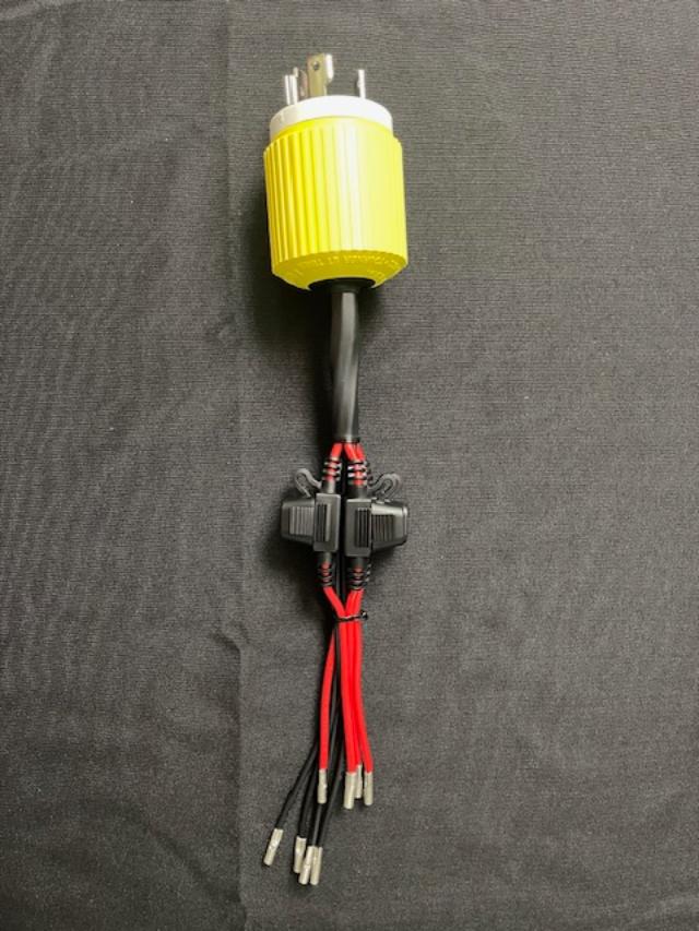 Hubbell plug and fuse harness