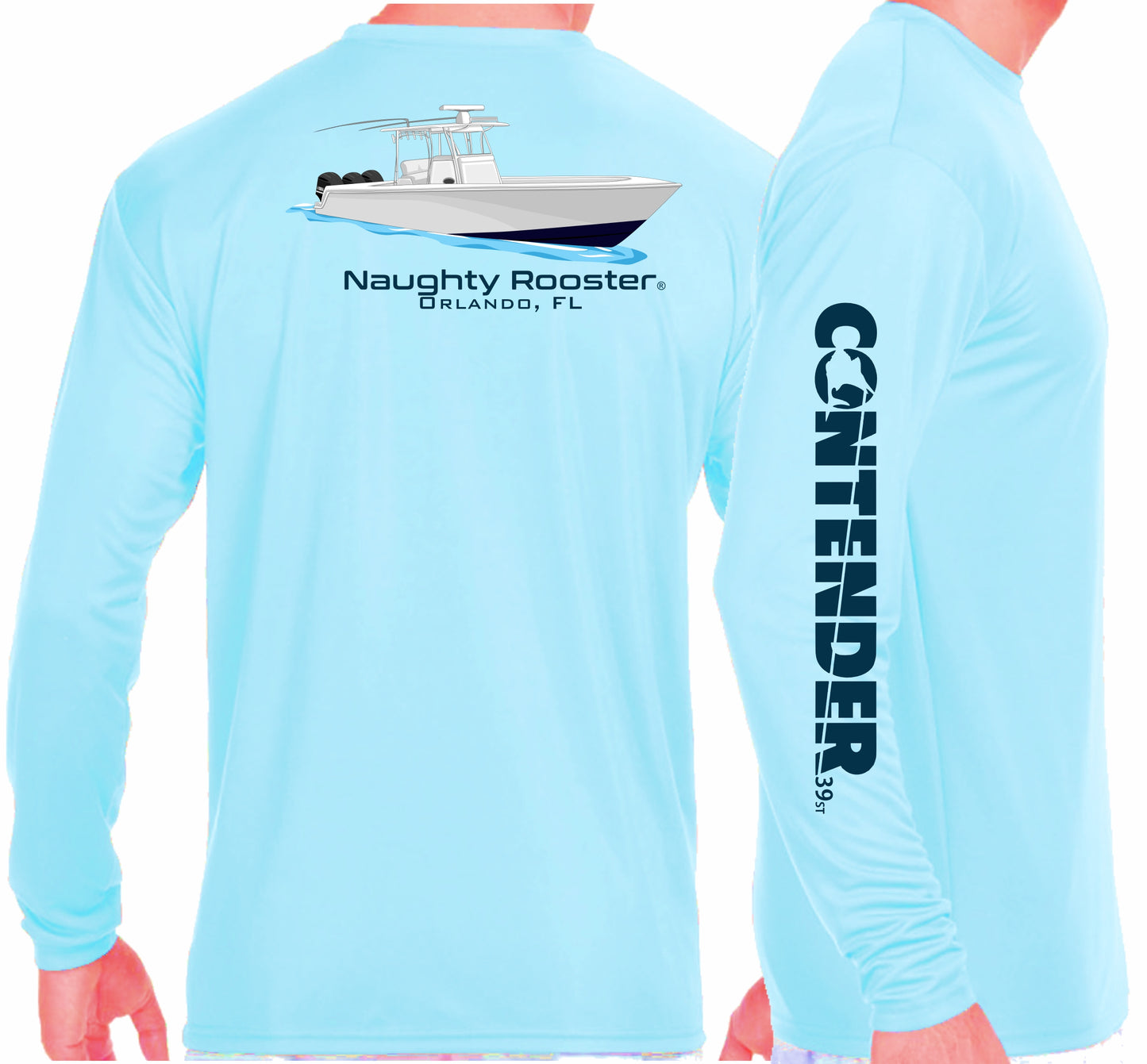 Long-sleeved shirt (sky-blue)