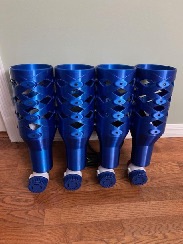 3D printed modular tuna tubes: 4 bank