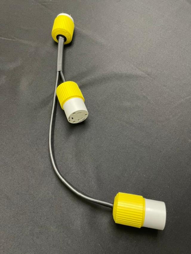 Hubbell plug Y connector