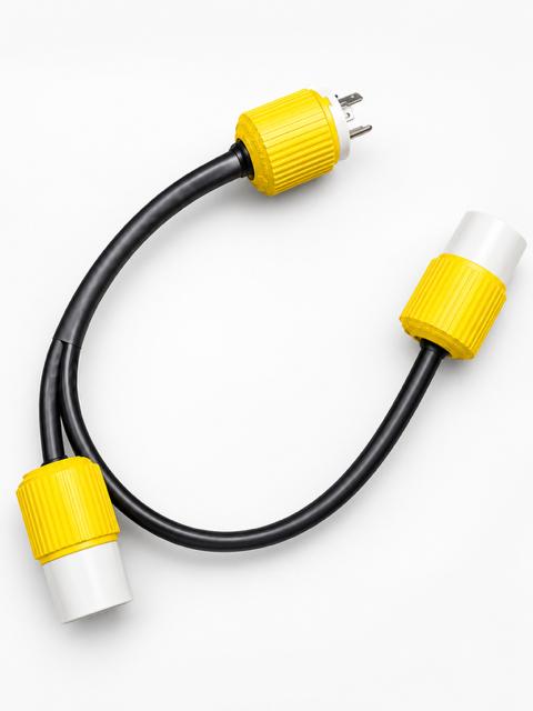 Hubbell plug Y connector