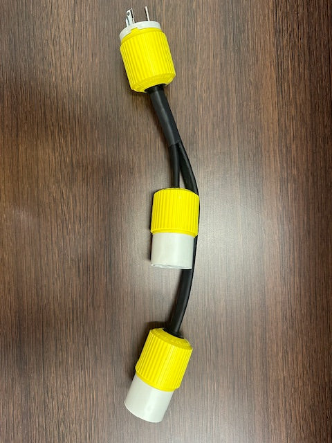 Hubbell plug Y connector (pigtail)