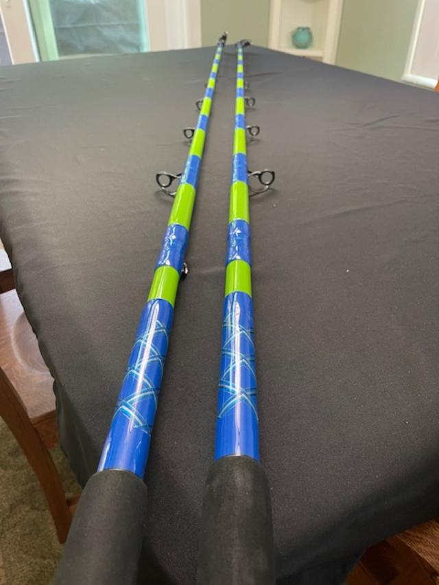 Custom Wahoo Donkey Rods