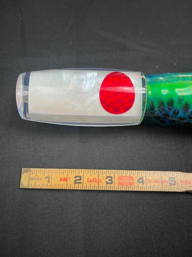 Lure - Moyes XL Shotgun - pearl insert head/green skirt 11 oz.