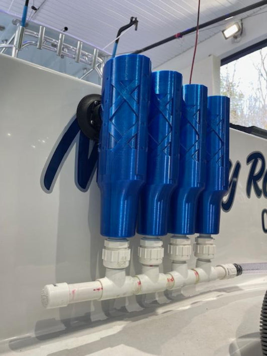 Transom mount tuna tubes (small, medium, jumbo)