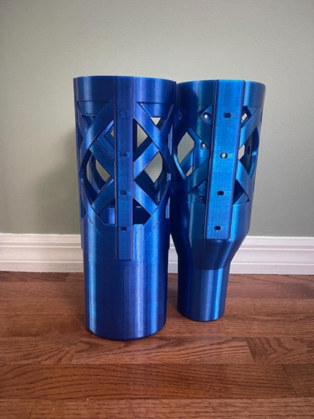 Modular Tuna Tubes: 1 medium & double small (17 3/4" overall height)  CLICK TO BUILD YOUR SET