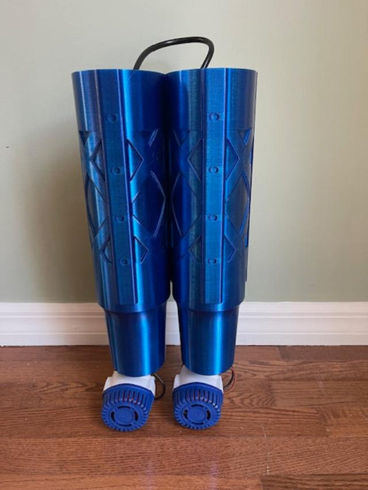 2 bank blue (small) modular tubes with 3 plug connector