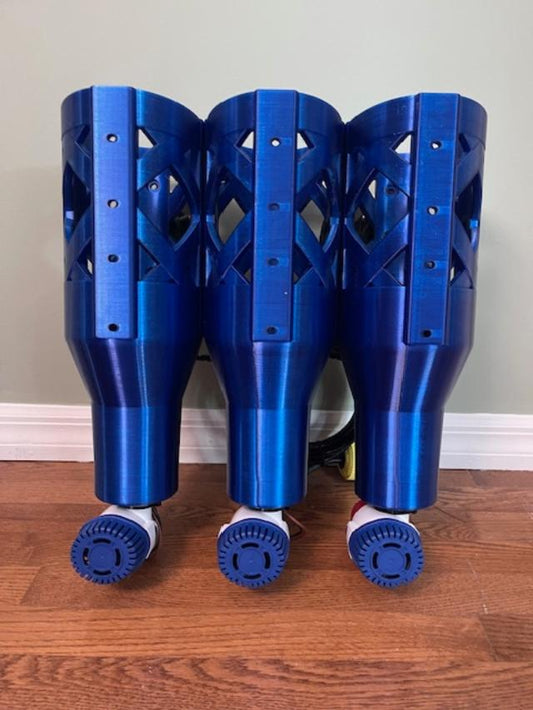 Modular Tuna Tubes: 3 bank medium (specify 15" tall or 17 1/2" tall)