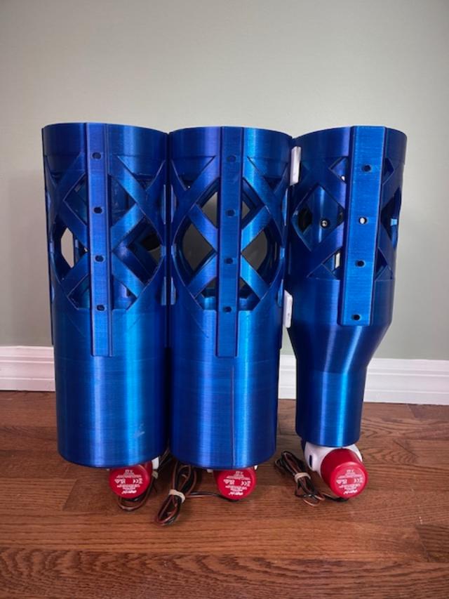 Modular Tuna Tubes: 1 medium & double small (17 3/4" overall height)  CLICK TO BUILD YOUR SET