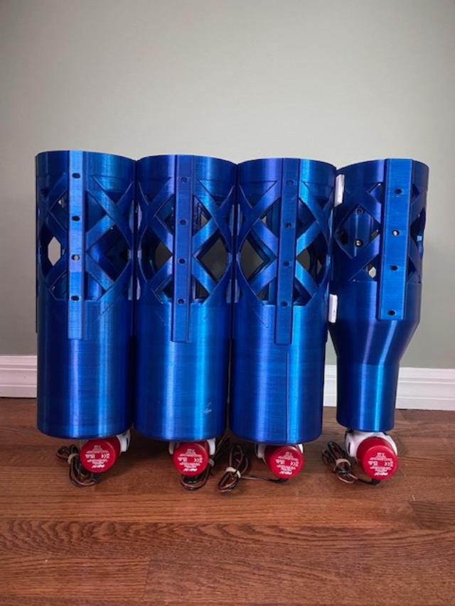 Modular Tuna Tubes: 1 medium & double small (17 3/4" overall height)  CLICK TO BUILD YOUR SET